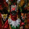 festivales colombia hombre disfrazado en el festival de barranquilla