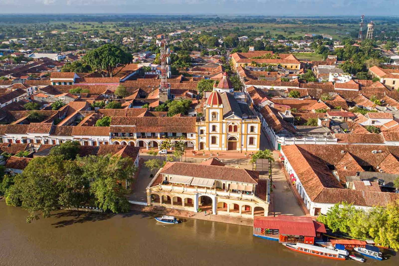 toma aerea de mompox paquete turistico
